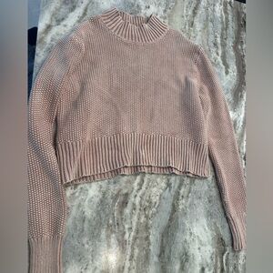 Kendall & Kylie Dusty Pink Crew Neck Sweater